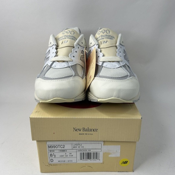 New Balance x Teddy Santis Shoes 990v2 “Sea Salt” 2024 - Picture 2 of 5